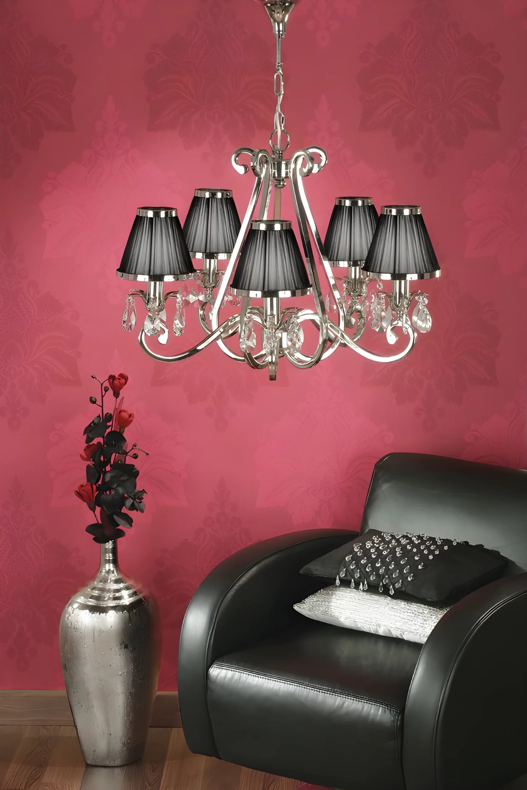 Żyrandol vintage Oksana jako oświetlenie salonu