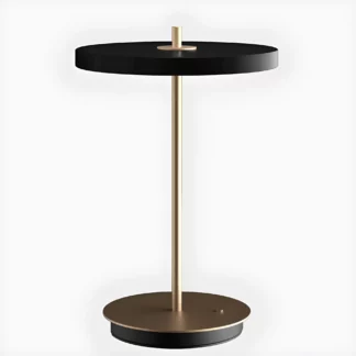 Bezprzewodowa czarna lampa stołowa Asteria Move V2