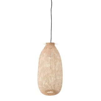Wysoka wisząca lampa Bamboo w stylu boho
