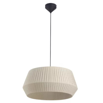 Beżowa lampa wisząca Dicte 53 - do salonu, do sypialni