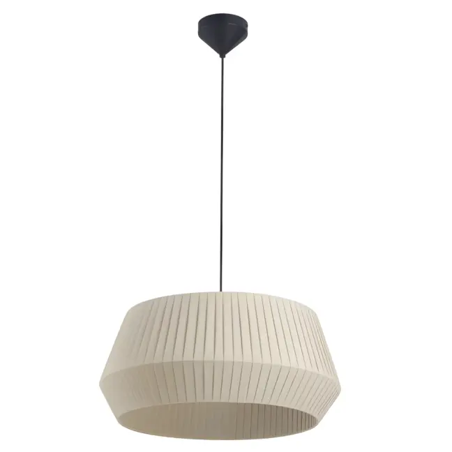 Beżowa lampa wisząca Dicte 53 - do salonu, do sypialni