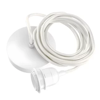 Białe, uniwersalne zawieszenie do lamp wiszących - Bazar Bizar