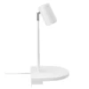 Biały kinkiet Cody 2112001001 - Nordlux - z półką na drobiazgi, port USB, do sypialni, do przedpokoju