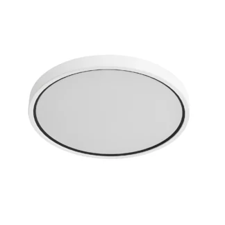 Biały plafon Noxy ze zmienną barwą światła - LED, IP44, do łazienki, do kuchni