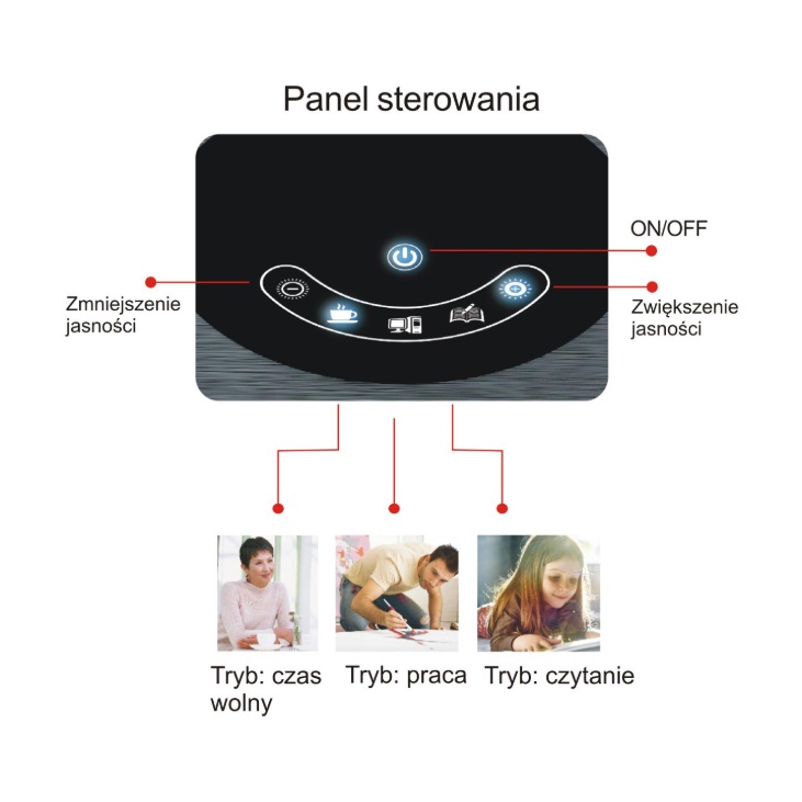 Biurkowa lampa LED Alette srebrna z regulacją barwy i ramieniem