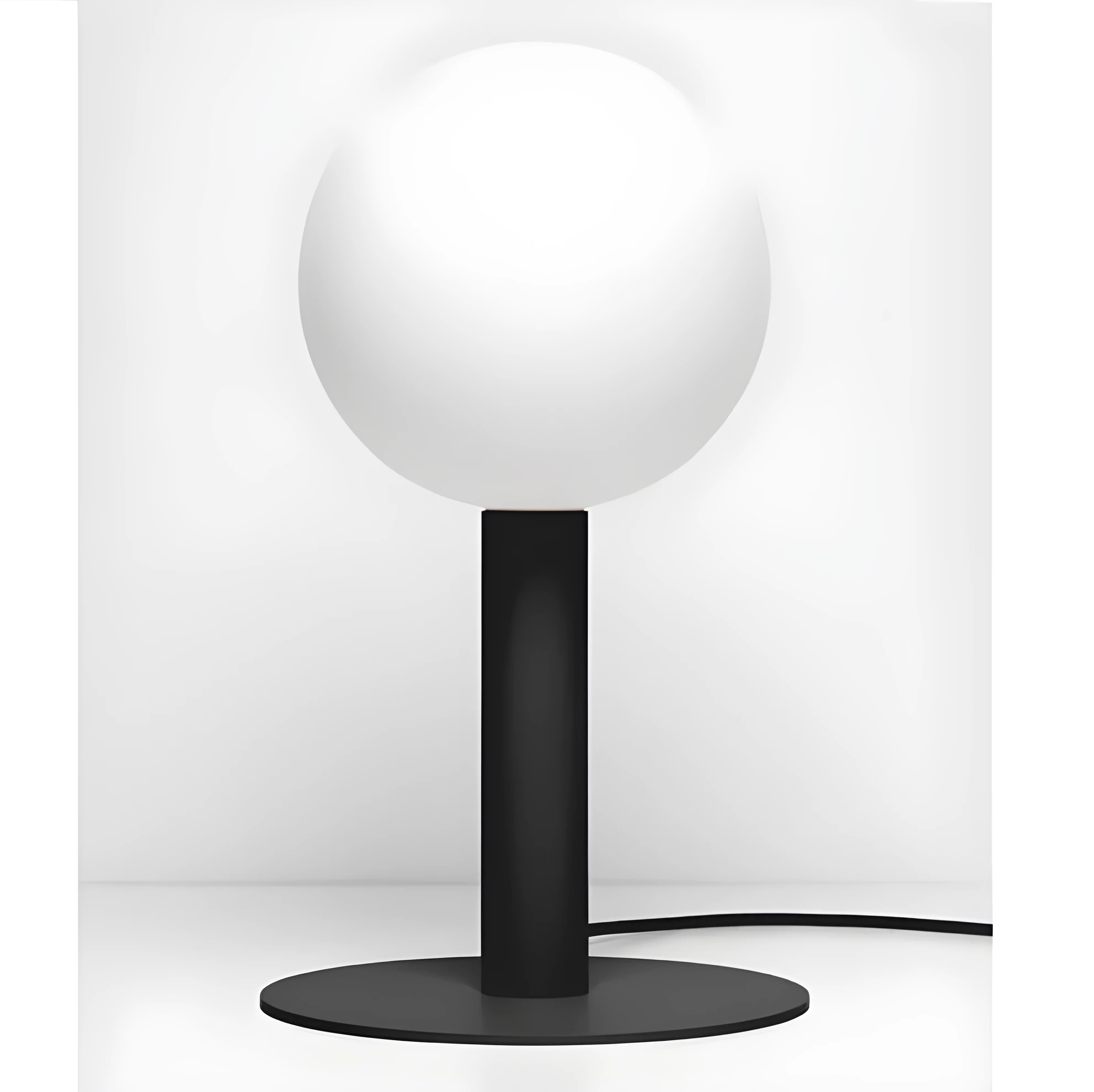 Minimalistyczna czarna lampka nocna Matuba