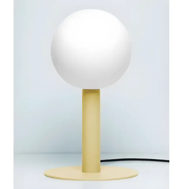 Żółta lampa stołowa Matuba