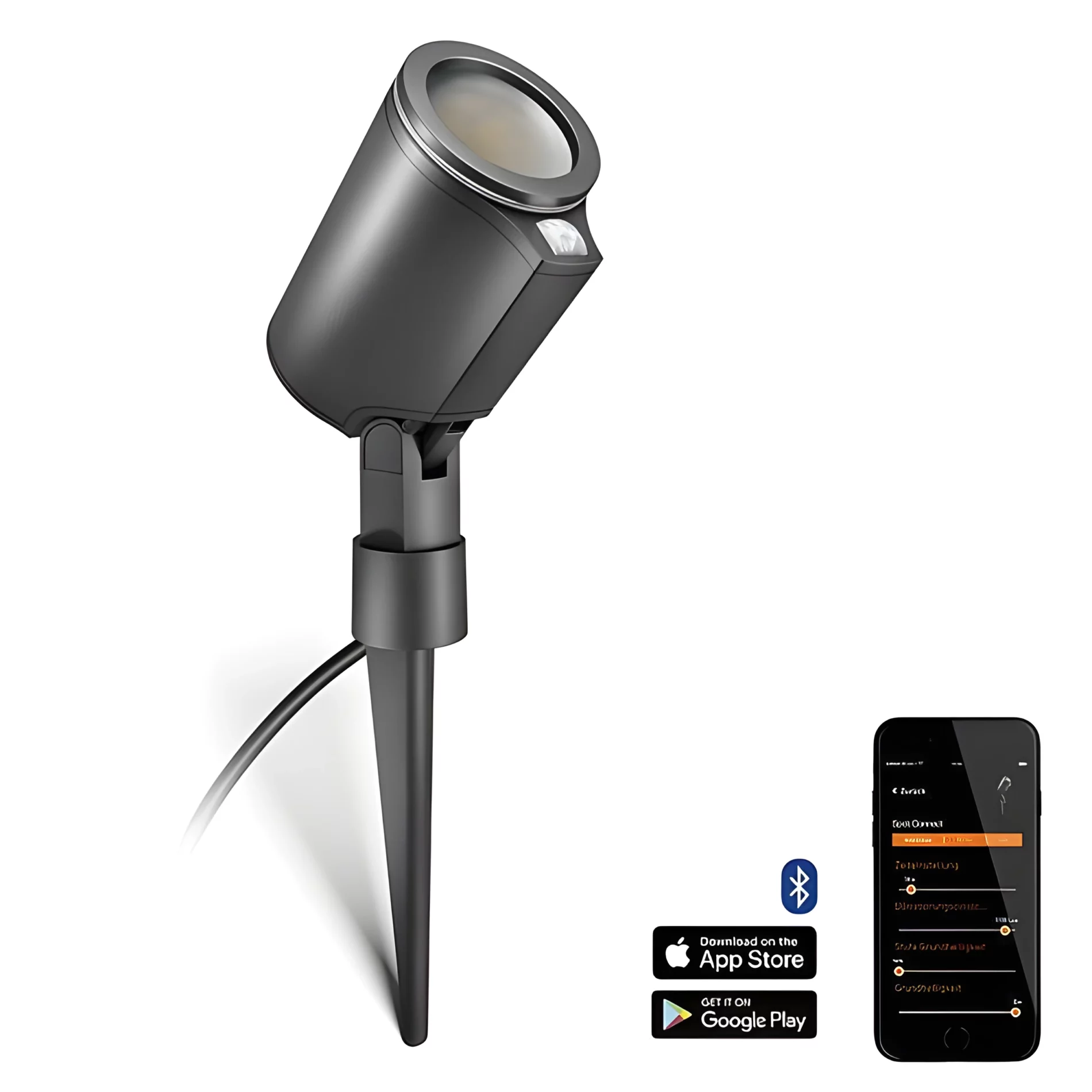 Lampa ogrodowa Spot Garden Connect - z kolcem, czujnik ruchu i zmierzchu