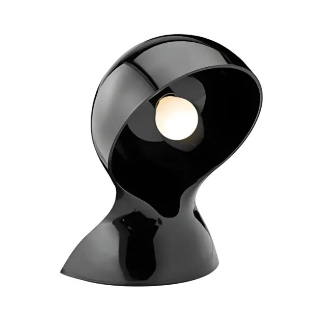 Nowoczesna lampa stołowa Dalu Tavolo w kolorze czarnym, wykonana z tworzywa o oryginalnym designie