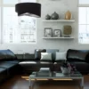 Czarna lampa Galaxy do stylowego salonu