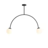 Czarna lampa sufitowa do salonu Lea - Artera & Ardant