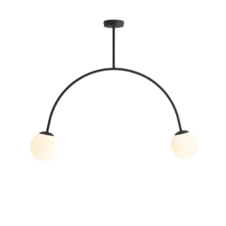 Czarna lampa sufitowa do salonu Lea - Artera & Ardant