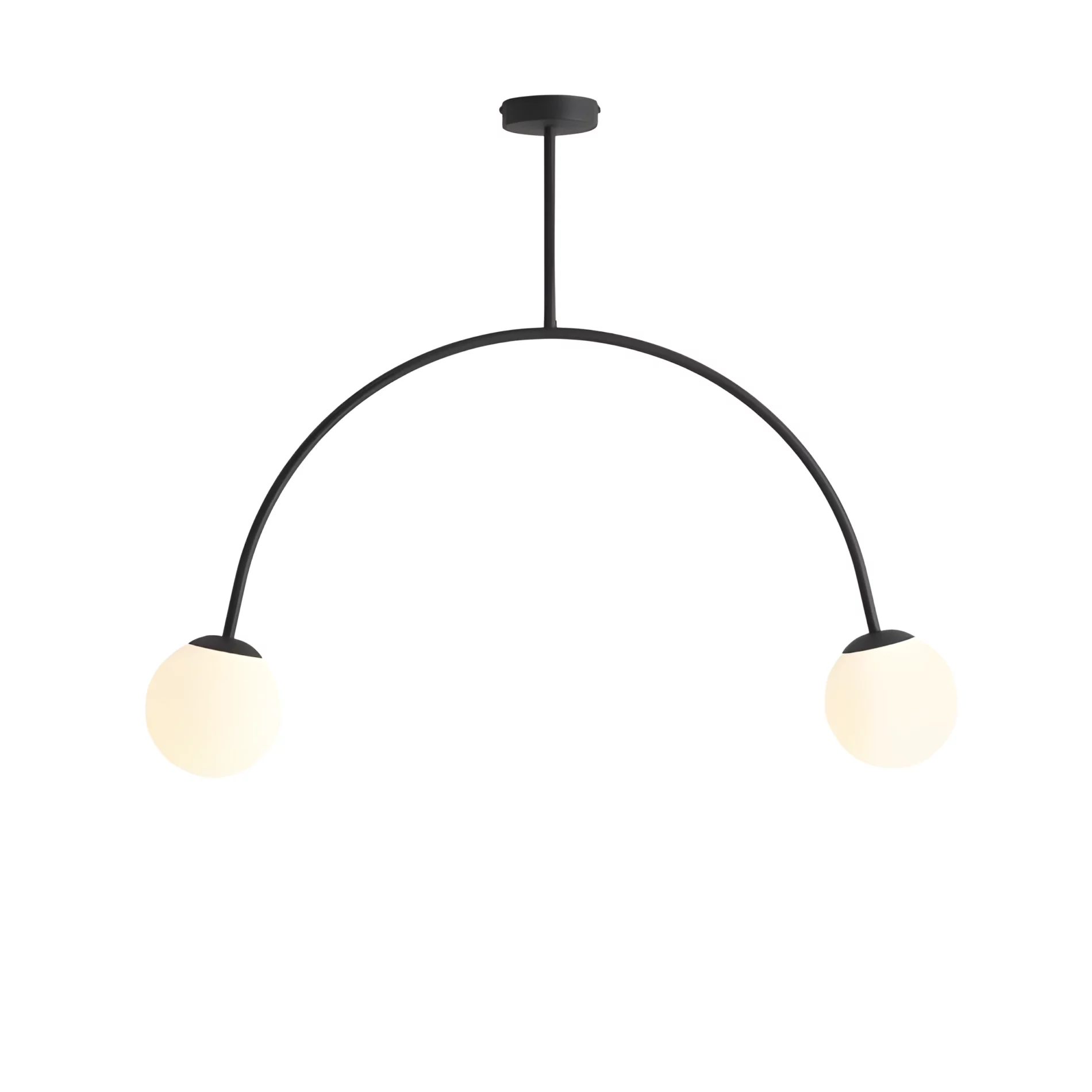 Czarna lampa sufitowa do salonu Lea - Artera & Ardant