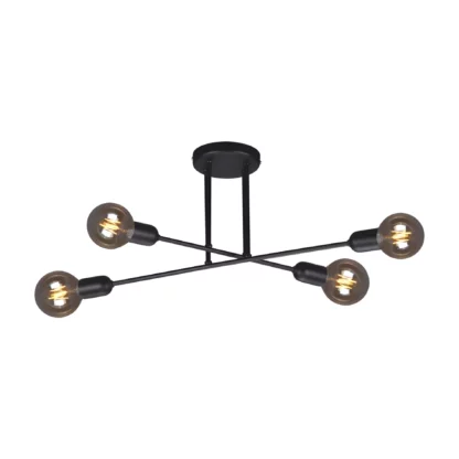 Czarna lampa sufitowa Sitya - nowoczesna