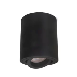 Nowoczesny spot sufitowy natynkowy Tulon - czarna tuba