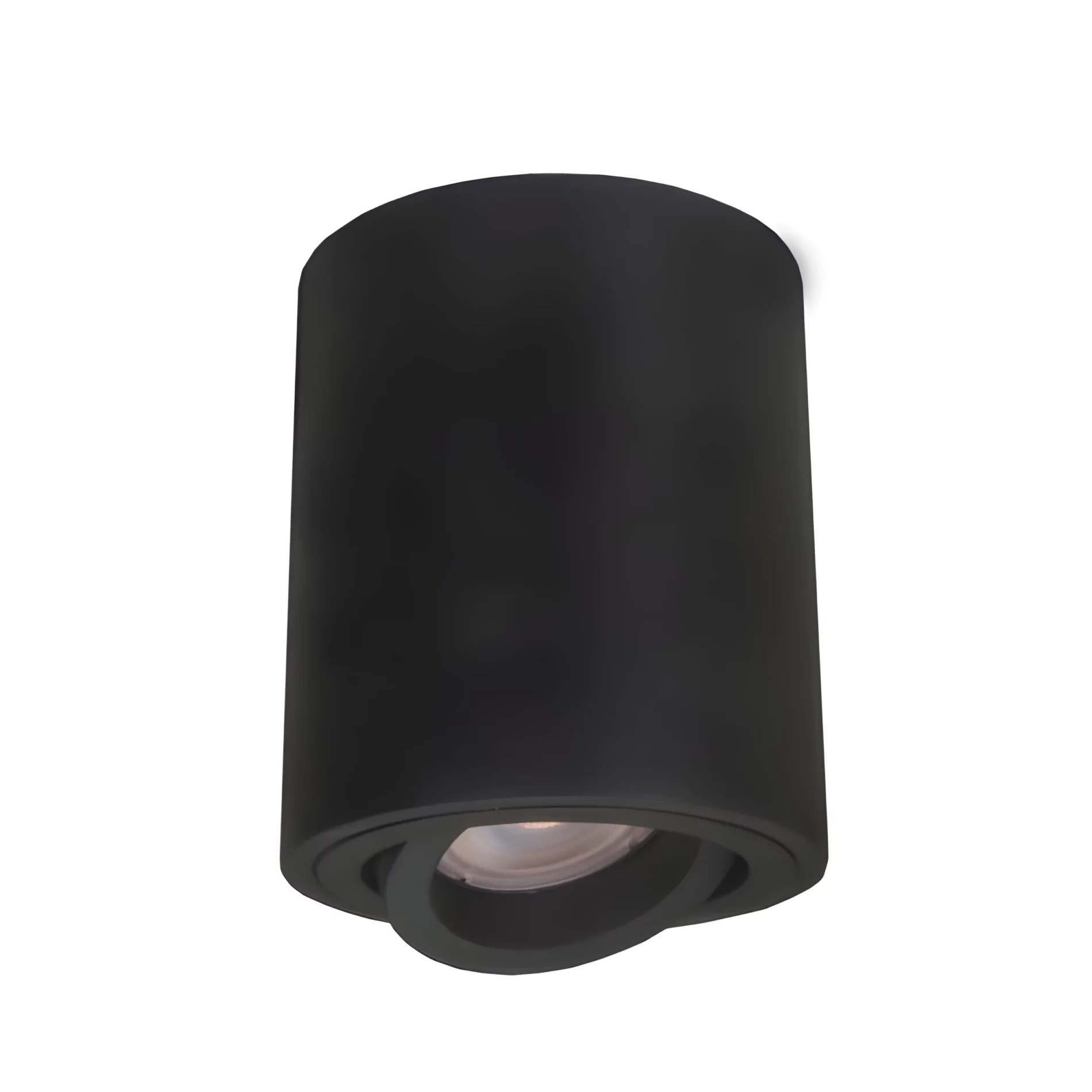 Nowoczesny spot sufitowy natynkowy Tulon - czarna tuba