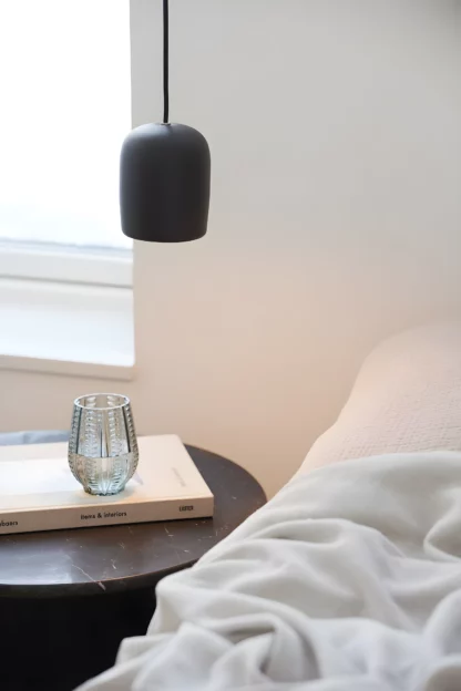 Czarna lampa wisząca Notti 2213073003 - Nordlux - do minimalistycznej sypialni