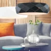 Czarna lampa wisząca Reus - ciekawa lampa nad stolik w salonie