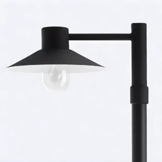 Czarna latarnia ogrodowa Lund - IP55