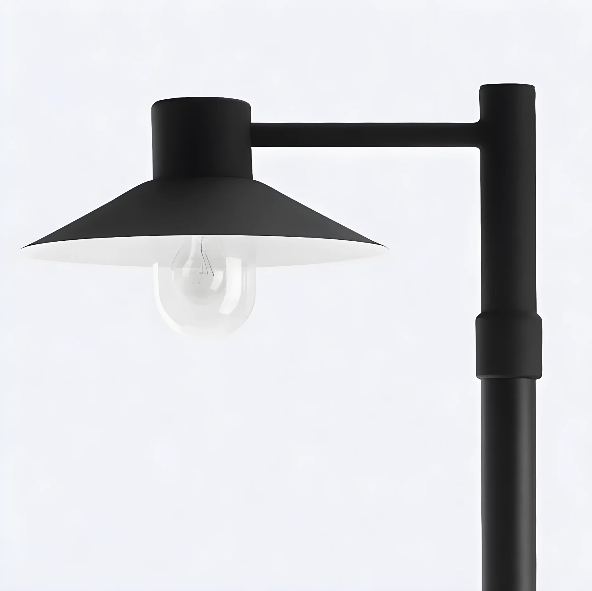 Czarna latarnia ogrodowa Lund - IP55