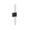 Czarny kinkiet Helva Double Basic - IP44, LED, do łazienki