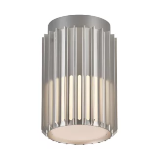 Dekoracyjny spot sufitowy Aludra - IP54, szary, przed drzwi wejściowe, na taras