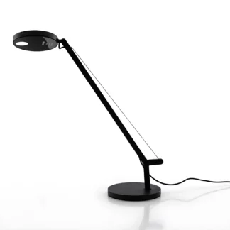 Czarna, biurkowa lampa LED Demetra Micro Tavolo z funkcją ściemniania