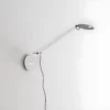 Nowoczesny biały kinkiet LED Demetra Micro Parete ze ściemniaczem