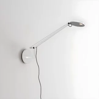 Nowoczesny biały kinkiet LED Demetra Micro Parete ze ściemniaczem