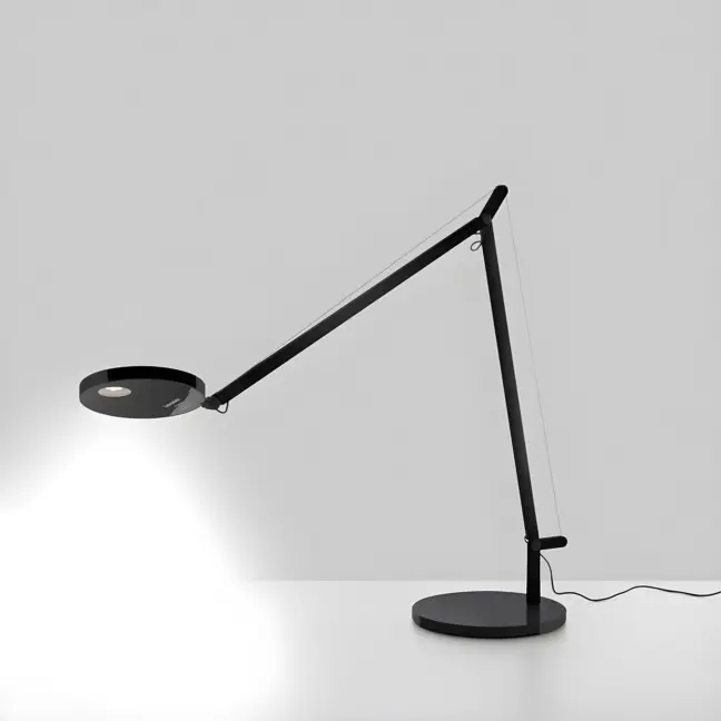 Czarna LED-owa lampa biurkowa Demetra Tavolo z możliwością regulacji