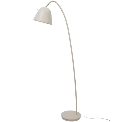 Duża lampa podłogowa Fleur - beżowa, do salonu i sypialni