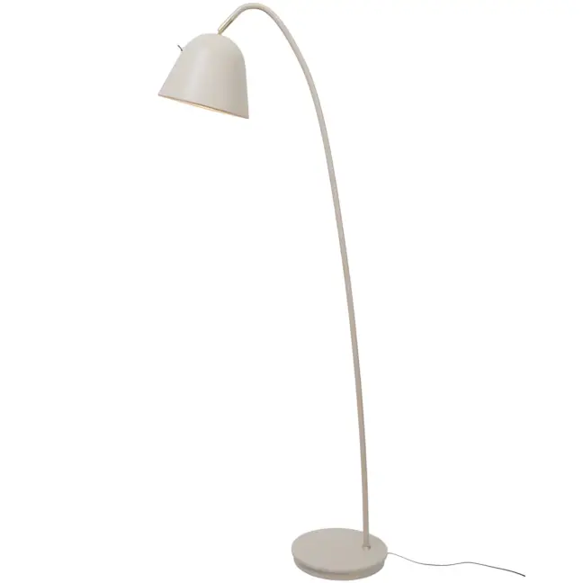Duża lampa podłogowa Fleur - beżowa, do salonu i sypialni