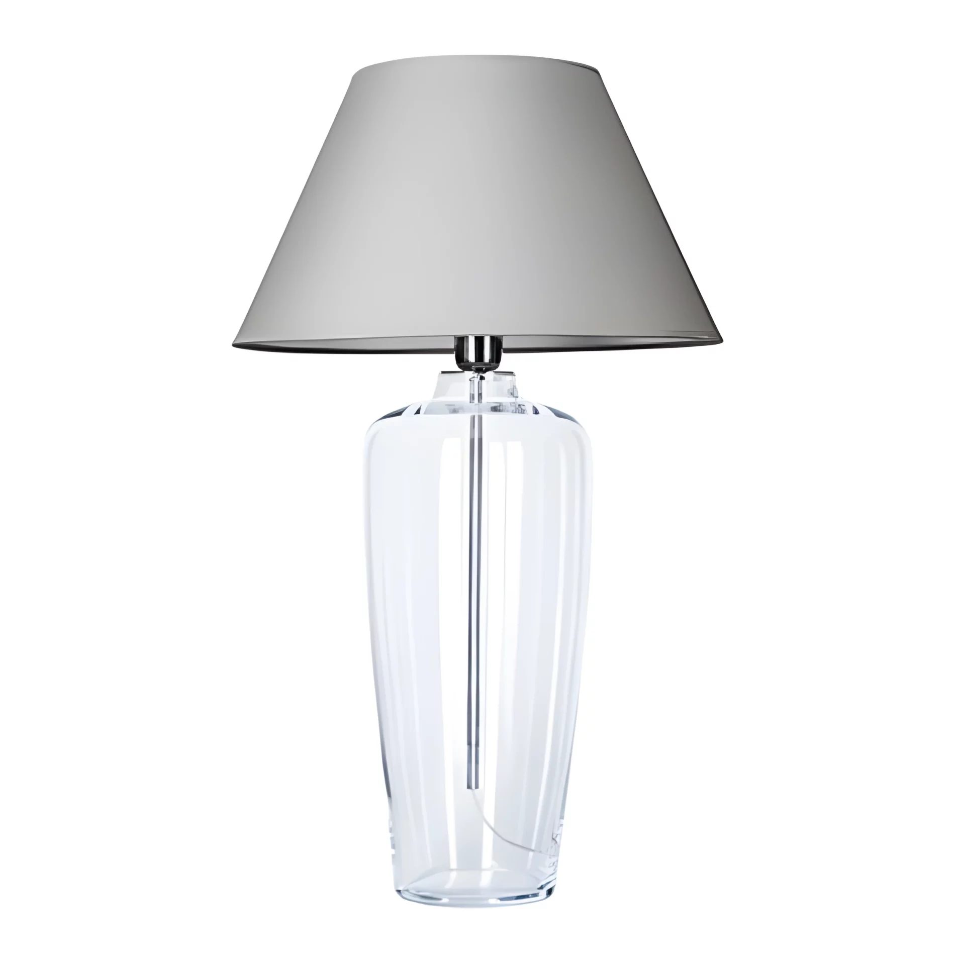 Lampa stołowa Bilbao - kolor transparentny, Szary - L019031203