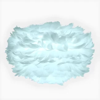 Klosz z naturalnych piór Eos S (Mini) w błękitnym kolorze