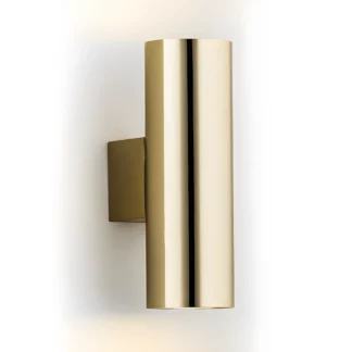 Złoty kinkiet Mitos do salonu