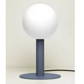 Nowoczesna lampa stołowa Matuba w kolorze niebieskim