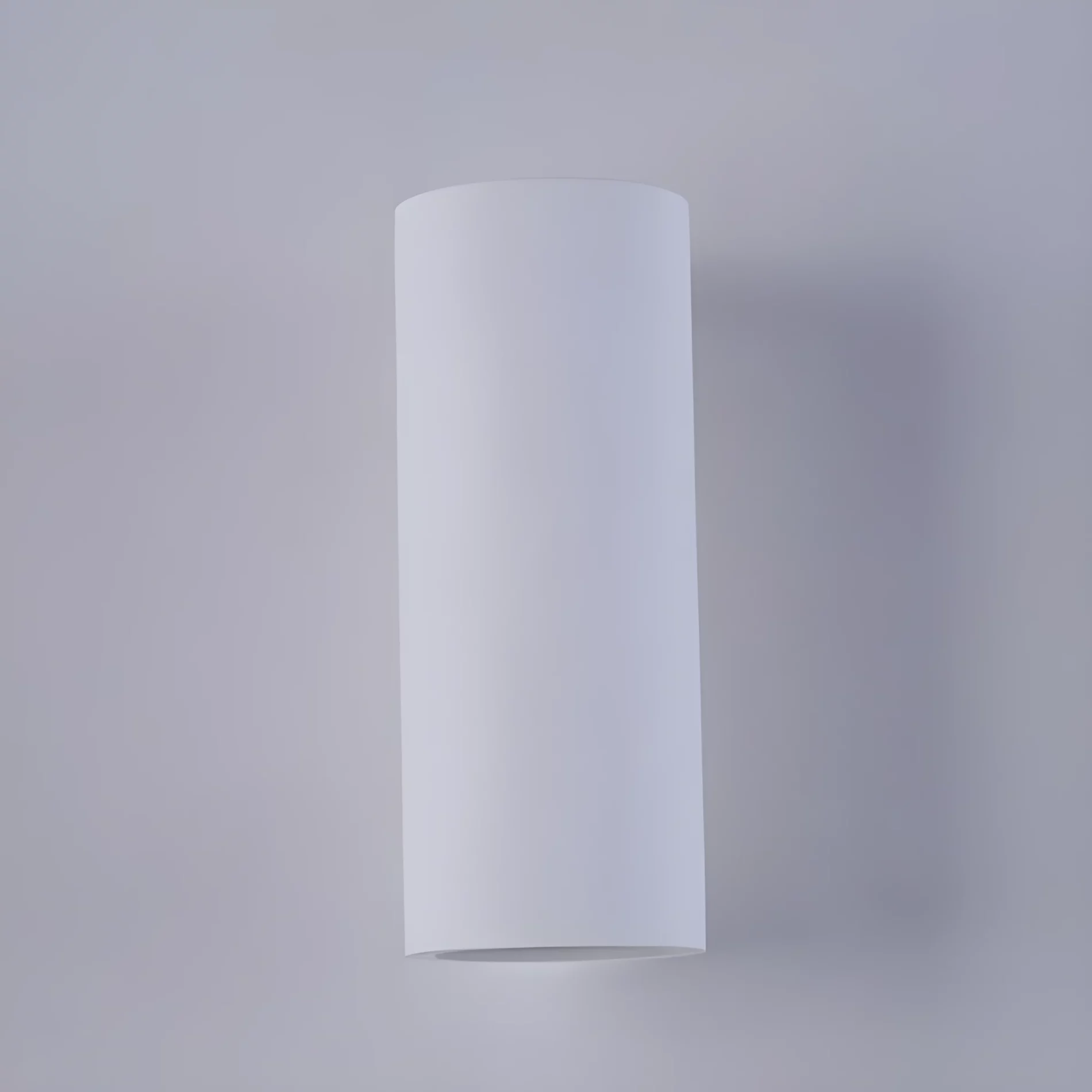 Biały kinkiet tubowy Parma od Maytoni wykonany z gipsu