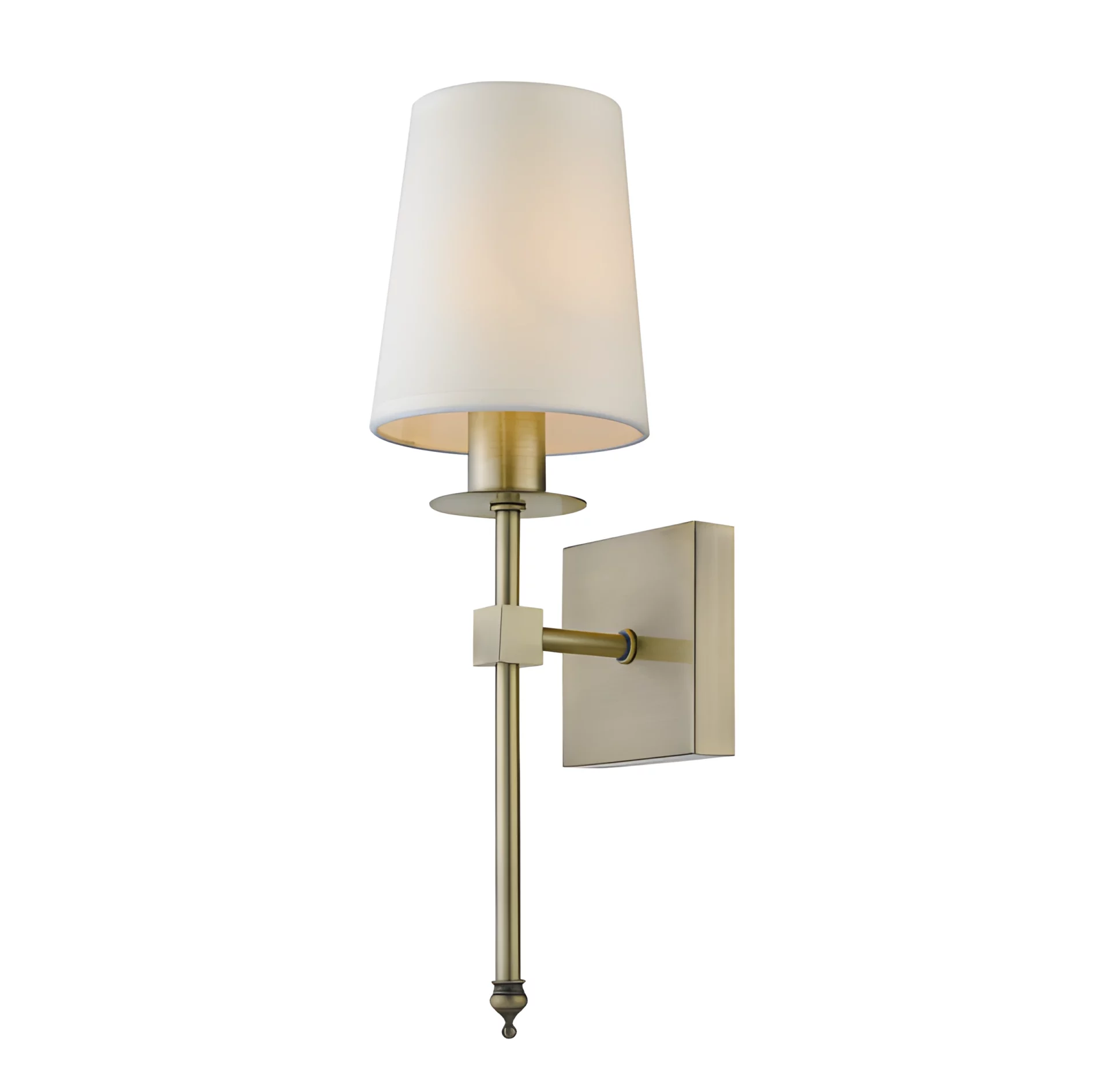 Kinkiet Casoli - elegancki z kremowym abażurem