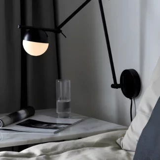 Kinkiet Contina na długim ramieniu - do sypialni i salonu