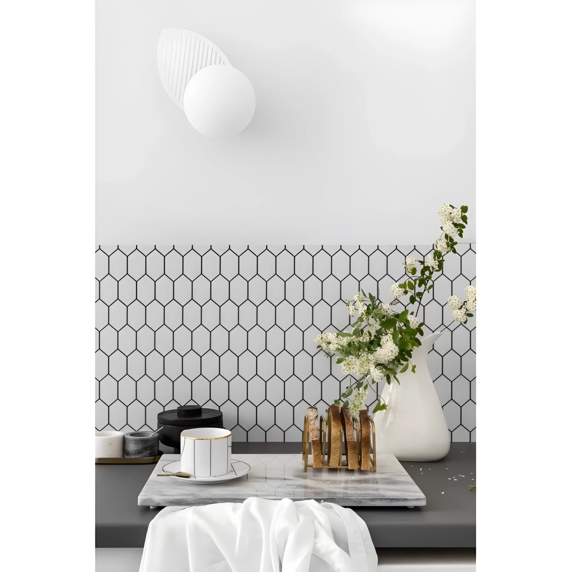 Kinkiet Fyllo do jasnej kuchni