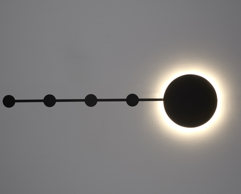 Kinkiet LED Clex 105 cm w czarnym wykończeniu – nowoczesny design i ciepłe światło