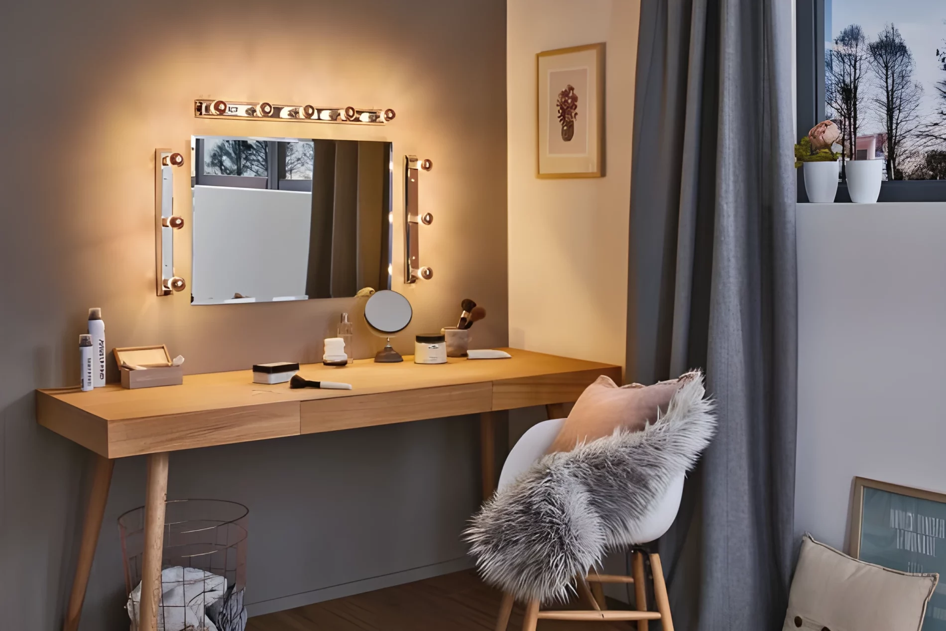 Kinkiet Regula jako oświetlenie toaletki