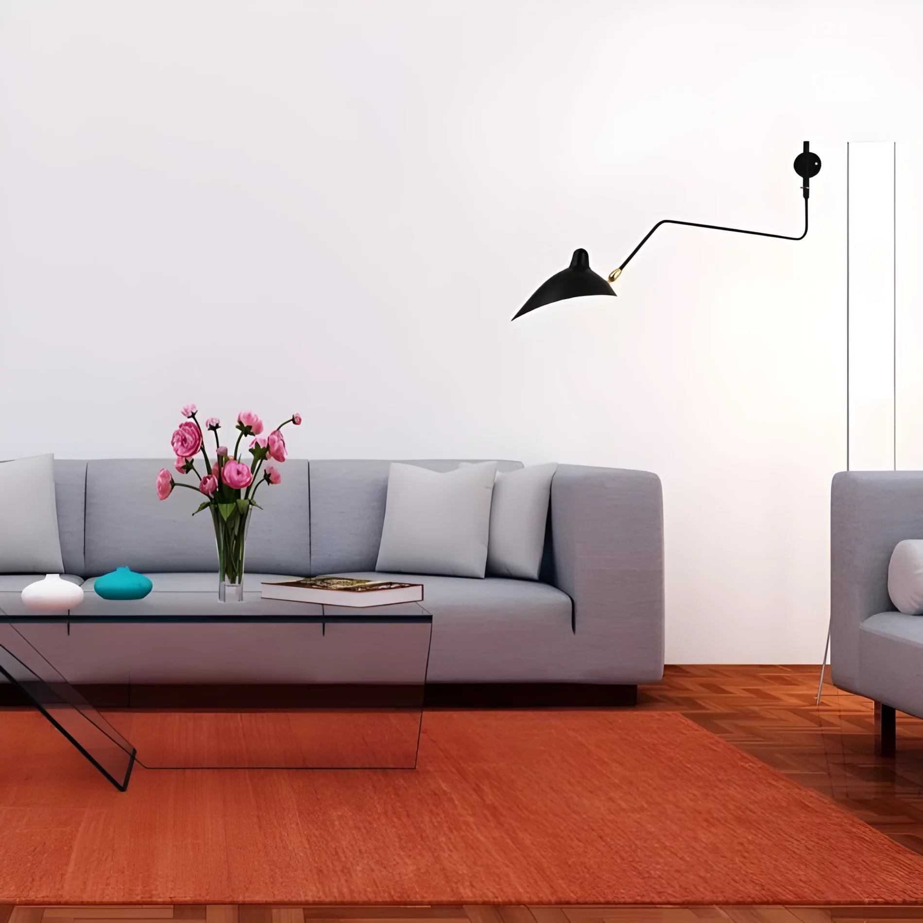 Kinkiet ścienny Crane - czarny