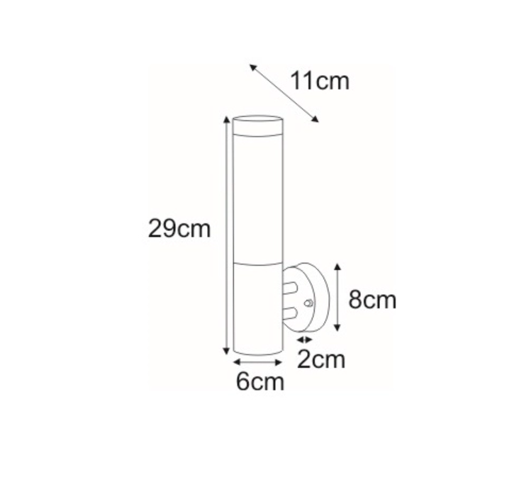 Kinkiet zewnętrzny Anica srebrny IP44 E27