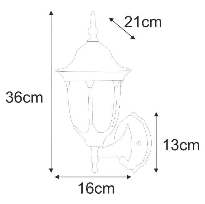 Kinkiet zewnętrzny Boston czarny IP44 E27