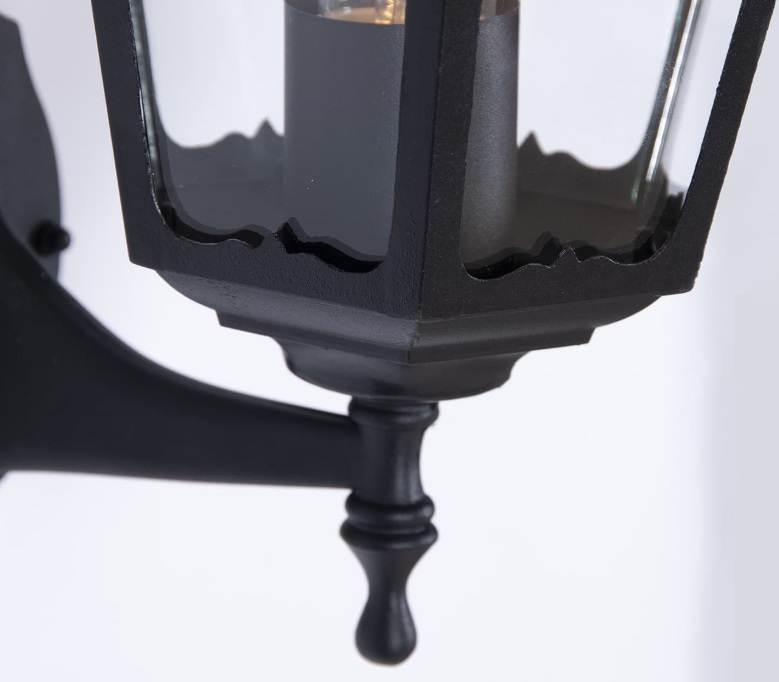 Kinkiet zewnętrzny Boston czarny IP44 E27