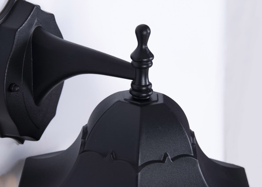 Kinkiet zewnętrzny czarny Lozana E27 IP44 na ramię