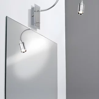 Kinkiet Zylindro nad lustro w przedpokoju