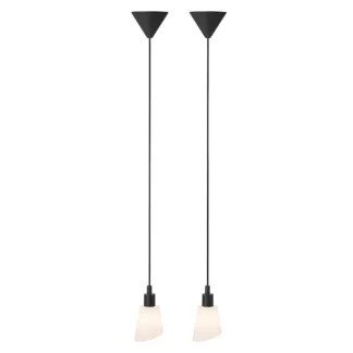 Komplet lamp wiszących Molli - 2 szt, skośne klosze, do kuchni, do sypialni