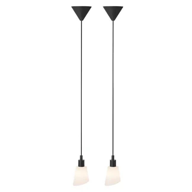 Komplet lamp wiszących Molli - 2 szt, skośne klosze, do kuchni, do sypialni